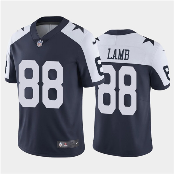 Men's Dallas Cowboys #88 CeeDee Lamb 2020 Navy Thanksgiving Vapor Untouchable Limited Stitched NFL Jersey